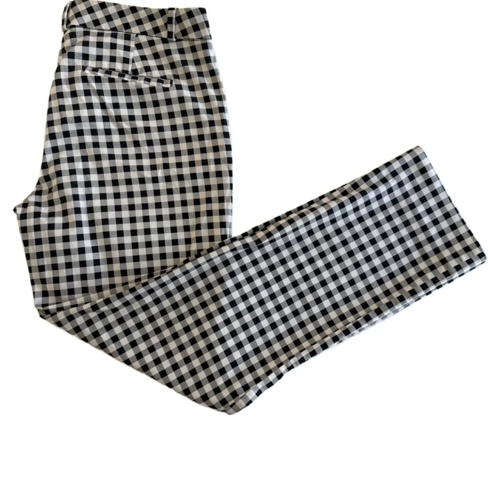 Banana Republic gingham checkered pants, Size 6. 2076